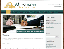 Tablet Screenshot of monumenttax.com